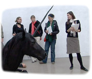 Tour of the galleries in Leipzig April 2006. Galerie Eigen + Art